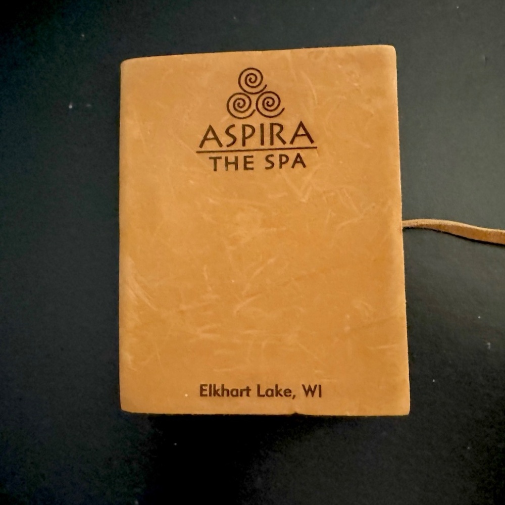 Rustico Leather Journal from Aspira: The Spa Elkhart - Never used